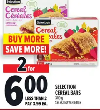 Metro SELECTION CEREAL BARS offer