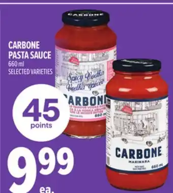 Metro CARBONE PASTA SAUCE offer