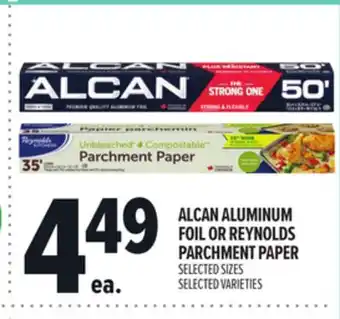 Metro ALCAN ALUMINUM FOIL OR REYNOLDS PARCHMENT PAPER offer