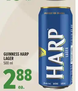 Metro GUINNESS HARP LAGER offer