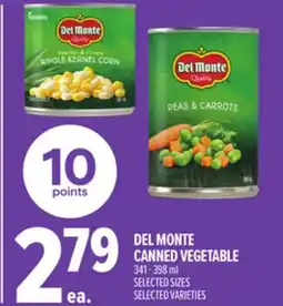 Metro DEL MONTE CANNED VEGETABLE offer