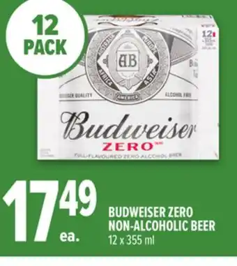 Metro BUDWEISER ZERO NON-ALCOHOLIC BEER offer