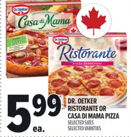 Metro DR. OETKER RISTORANTE OR CASA DI MAMA PIZZA offer