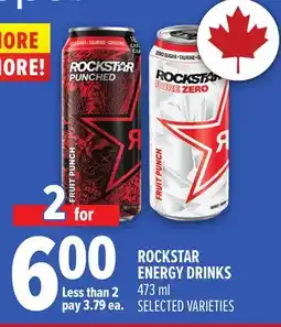 Metro ROCKSTAR ENERGY DRINKS offer