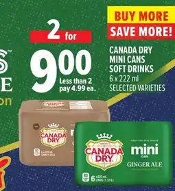 Metro CANADA DRY MINI CANS SOFT DRINKS offer