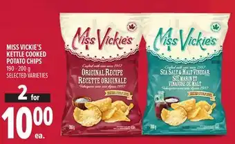 Metro MISS VICKIE'S KETTLE COOKED POTATO CHIPS offer