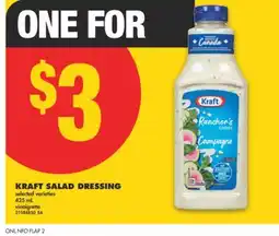 No Frills KRAFT SALAD DRESSING, 425 mL offer