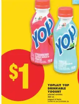 No Frills YOPLAIT YOP DRINKABLE YOGURT, 200 mL offer