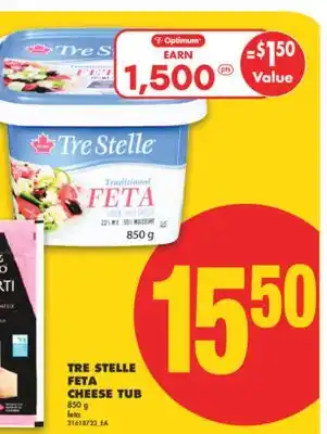 No Frills TRE STELLE FETA FETA CHEESE, 850 g offer