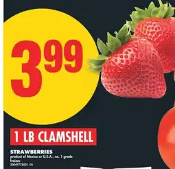 No Frills STRAWBERRIES, 1 LB CLAMSHELL offer