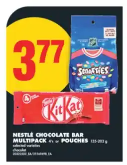 No Frills NESTLÉ CHOCOLATE BAR MULTIPACK, 4's or POUCHES, 135-203 g offer