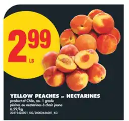 No Frills YELLOW PEACHES or NECTARINES offer