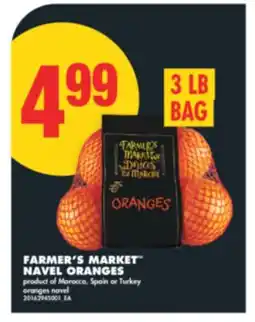 No Frills FARMER'S MARKET NAVEL ORANGES, 3 LB BAG offer