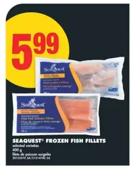 No Frills SEAQUEST FROZEN FISH FILLETS, 400 G offer