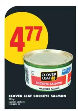 No Frills CLOVER LEAF SOCKEYE SALMON, 213 G offer