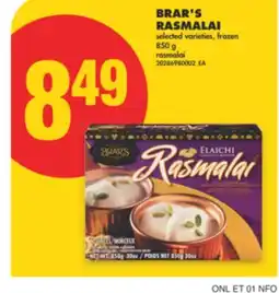 No Frills BRAR'S RASMALAI, 850 g offer