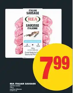 No Frills REA ITALIAN SAUSAGE, 720 g offer