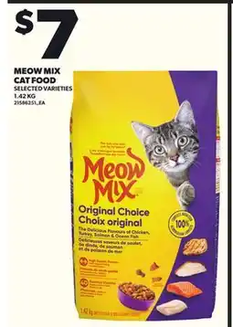 Loblaws MEOW MIX CAT FOOD, 1.42KG offer