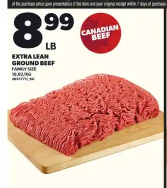 Loblaws EXTRA LEAN GROUND BEEF offer