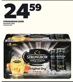 Loblaws STRONGBOW CIDER, 8X440ML CANS offer