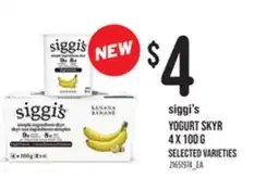 Loblaws SIGGI'S YOGURT SKYR, 4X100G offer