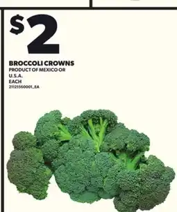 Loblaws BROCCOLI CROWNS offer