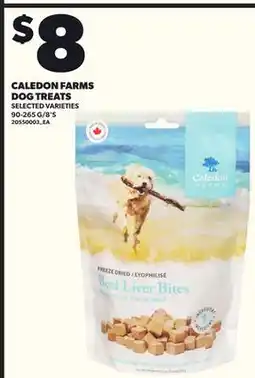 Loblaws CALEDON FARMS DOG TREATS, 90-265G/8'S offer