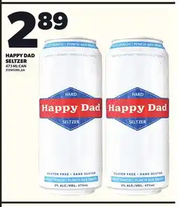 Loblaws HAPPY DAD SELTZER 473ML CAN offer