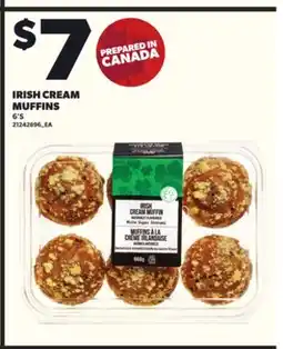 Loblaws IRISH CREAM MUFFINS 6'S offer