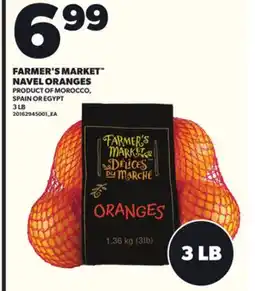 Loblaws FARMER'S MARKET NAVEL ORANGES 3LB offer