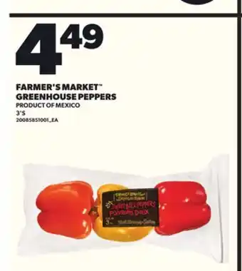 Loblaws FARMER'S MARKET GREENHOUSE PEPPERS, 3'S offer