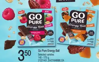 Loblaws GO PURE ENERGY BALL 140 - 175G offer