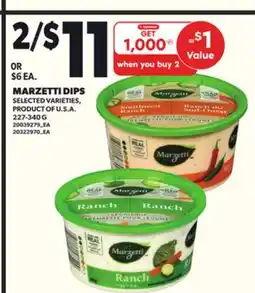 Loblaws MARZETTI DIPS, 227-340G offer