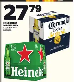 Loblaws HEINEKEN OR CORONA BEER, 12X330ML BOTTLES offer