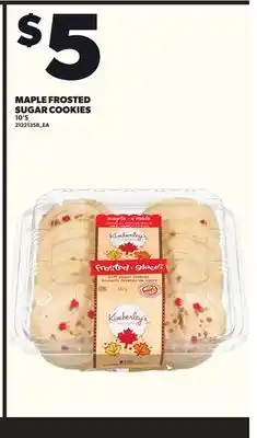 Loblaws MAPLE FROSTED SUGAR COOKIES, 10'S offer