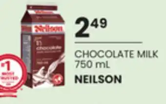 Loblaws CHOCOLATE MILK 750mL NEILSON offer