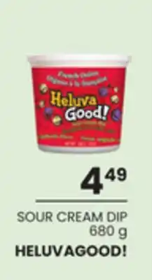 Loblaws HELUVAGOOD! SOUR CREAM DIP, 680g offer