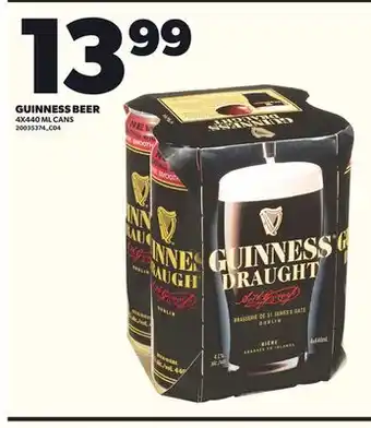 Loblaws GUINNESS BEER, 4X440ML CANS offer