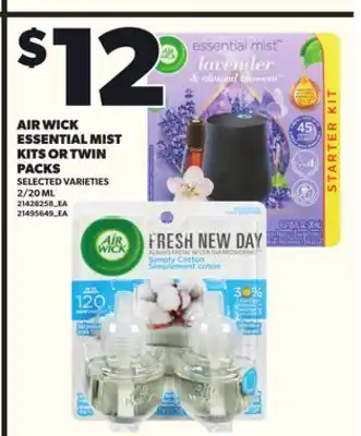 Loblaws AIR WICK ESSENTIAL MIST KITS OR TWIN PACKS, 2/20ML offer