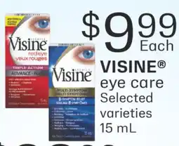 Fortinos VISINE EYE CARE, 15 ML offer