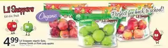 Fortinos LIL SNAPPERS ORGANIC GALA, GRANNY SMITH OR PINK LADY APPLES, 3 LB offer