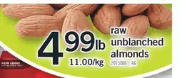 Fortinos RAW UNBLANCHED ALMONDS offer