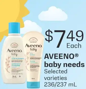 Fortinos AVEENO BABY NEEDS, 236/237 ML offer