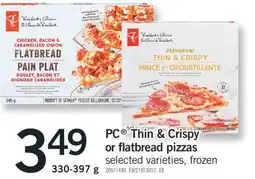 Fortinos PC THIN & CRISPY OR FLATBREAD PIZZAS, 330-3967 G offer