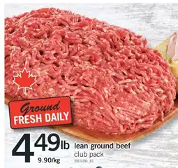 Fortinos LEAN GROUND BEEF offer