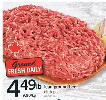 Fortinos LEAN GROUND BEEF offer