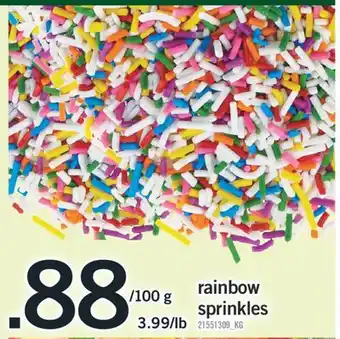 Fortinos RAINBOW SPRINKLES offer