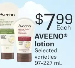 Fortinos AVEENO LOTION, 97-227 ML offer