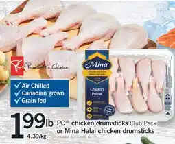 Fortinos PC CHICKEN DRUMSTICKS OR MINA HALAL CHICKEN DRUMSTICKS offer