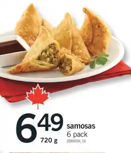 Fortinos SAMOSAS 6 PACK, 720 g offer